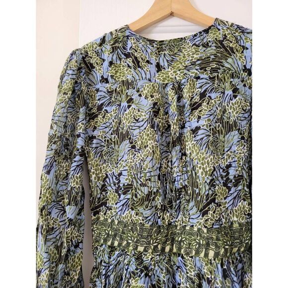 Tuckernuck Oliphant V-NECK MINI DRESS- EDEN BLUE S - Picture 8 of 11